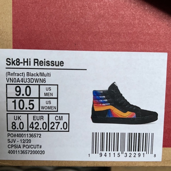 Vans Sk8-Hi Reissue Refract Black/Multi WMNS - Picture 16 of 16